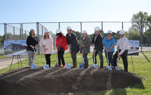 BOE Members at construction trades ground breaking