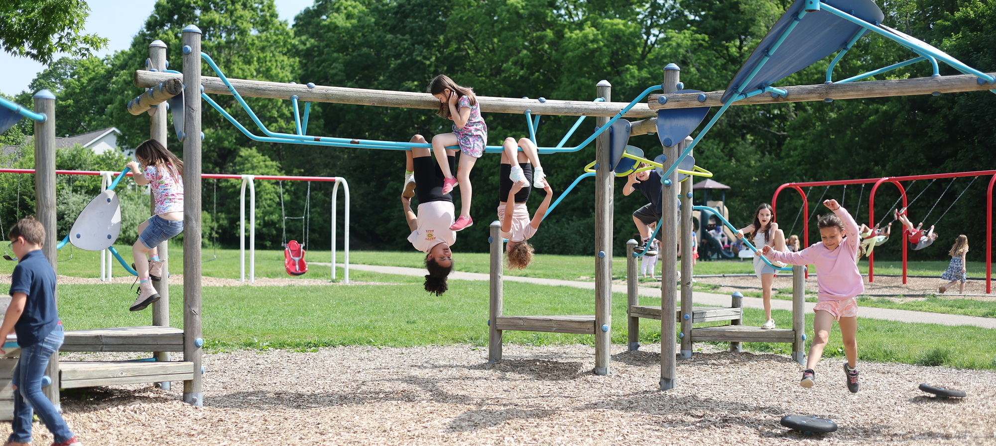 Students on playground