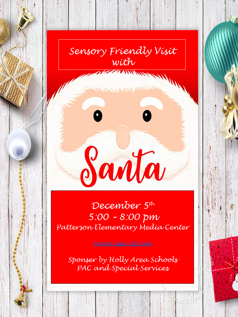 Sensory Friendly Visit with Santa Flyer